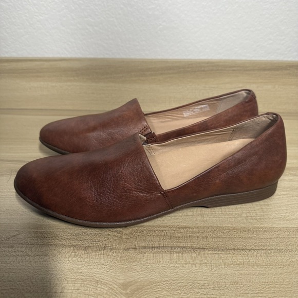 Dansko Larisa Leather Slip-on Flats Women's Size 39 Saddle Comfort Arch Support - Picture 7 of 9